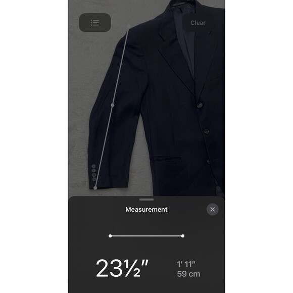 Ermenegildo Zegna High Performance Sport Coat Suit Jacket Navy Size 48 R / 38 R - Picture 11 of 14